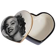 Marilyn Monroe Black and White Trinket Box